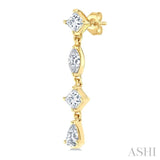 .50CTTWDM MIXED SHAPE LONG ER YG 14K-G*