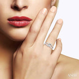 1/20 ctw Round Cut Diamond Ring in 14K White Gold