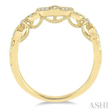 1/6 ctw Round Cut Diamond Wedding Band in 14K Yellow Gold