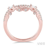 1/3 ctw Round Cut Diamond Wedding Band in 14K Rose Gold