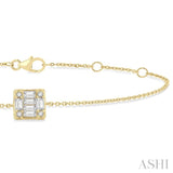 1/8 Ctw Petite Fusion Diamond Fashion Bracelet in 10K Yellow Gold