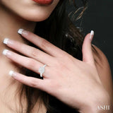 1/3 Ctw Lovebright Round Cut Diamond Ring in 14K White Gold