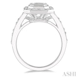 1 Ctw Fusion Emerald Cut, Baguette & Round Cut Diamond Ring in 14K White Gold