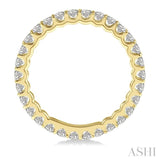 1 Ctw Round Cut Diamond Eternity Wedding Band in 14K Yellow Gold