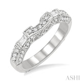 3/8 Ctw Diamond Matching Wedding Band in 14K White Gold