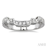 1/4 Ctw Diamond Matching Wedding Band in 14K White Gold