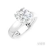 1/20 Ctw Round Shape Round Cut Diamond Semi-Mount Engagement Ring in 14K White Gold