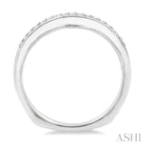 1/6 Ctw Round Cut Diamond Wedding Band in 14K White Gold