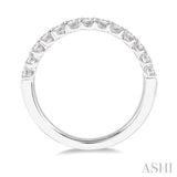 1/2 Ctw Princess Cut Diamond Wedding Band in 14K White Gold