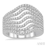 1 Ctw Round Cut Diamond Ring in 14K White Gold