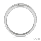 1/2 Ctw Split Baguette Diamond Fashion Ring in 14K White Gold