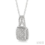 Silver Diamond Pendant