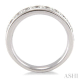 1 ctw Round Cut Diamond Wedding Band in 14K White Gold