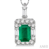 Gemstone & Diamond Pendant