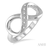 Silver Infinity Diamond Fashion Ring