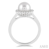 Pearl & Diamond Ring