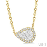 Pear Shape Lovebright Essential Diamond Necklace