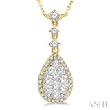 Pear Shape Lovebright Essential Diamond Necklace