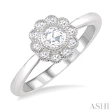 Rose Cut Diamond Ring