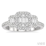 Past Present & Future Fusion Diamond Engagement Ring