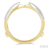 1/4 ctw Diamond Claw Insert Ring in 14K Yellow and White Gold