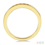 1/3 Ctw Channel Set 11 Stone Round Cut Diamond Wedding Band in 14K Yellow Gold