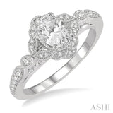 Oval Shape Diamond Engagement Ring