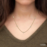 2 ctw Round Cut Diamond Fashion Necklace in 14K Yellow Gold