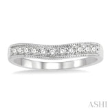 Curved Diamond Wedding Band