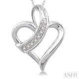 Silver Heart Shape Diamond Fashion Pendant