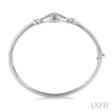 Silver Love Knot Diamond Fashion Bangle