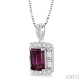 Gemstone & Diamond Pendant