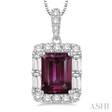 Gemstone & Diamond Pendant