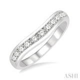 Curved Diamond Wedding Band