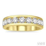 11 Stone Channel Set Diamond Wedding Band