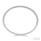 4.00 ctw Round Cut Diamond Bangle in 14K White Gold