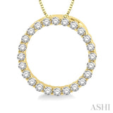 Circle Diamond Pendant