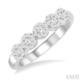 5 Stone Lovebright Essential Diamond Wedding Band