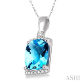 Gemstone & Diamond Pendant