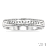 Channel Set Men'S Diamond Band