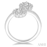 2 Stone Diamond Fashion Open Ring