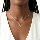 1/20 Ctw Dog Paw Round Cut Diamond Pendant With Chain in Sterling Silver