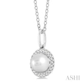 Pearl & Petite Diamond Fashion Pendant