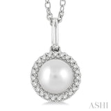 Pearl & Petite Diamond Fashion Pendant