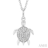 Turtle Petite Diamond Fashion Pendant