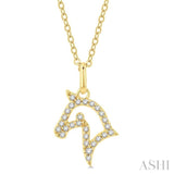 Horse Petite Diamond Fashion Pendant