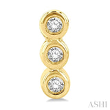 Bezel Set Petite Diamond Fashion Earrings