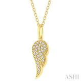 Angel Wings Petite Diamond Fashion Pendant