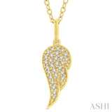 Angel Wings Petite Diamond Fashion Pendant