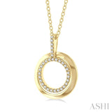 Circle Petite Diamond Fashion Pendant